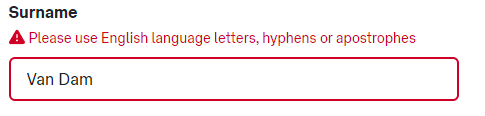 An input that doesn't allow spaces in the user name