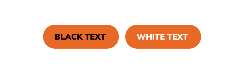 An image illustrating two orange buttons with black and white text on them